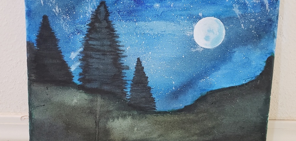 Acrylic canvas painting